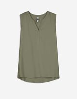 Elegantna majica - LENZING™ ECOVERO™ - tamno zelena