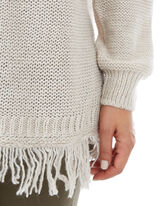 Damen Strickpullover mit Kapuze