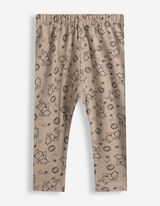 Hossz&uacute;ujj&uacute; p&oacute;l&oacute;, leggings &eacute;s nyakbaval&oacute; szett - Micimack&oacute; - b&eacute;zs