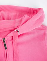 Cipz&aacute;ros meleg&iacute;tőfelső - Zsin&oacute;ros kapucni - pink