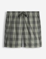 Pyjamashorts - Karomuster - hellgr&uuml;n