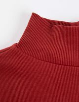 Majica kratkih rukava - Tričetvrt rukavi - tamno-crvena