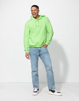 Mikina s kapucňou - Zmes bavlny - svetlozelena