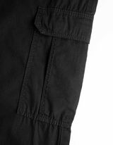 Kelnės su kišenėmis - Platūs - juodas