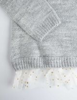 Pulóver - Zmes materiálov - seda