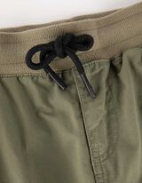 joggersy - elastyczny pas - zielony