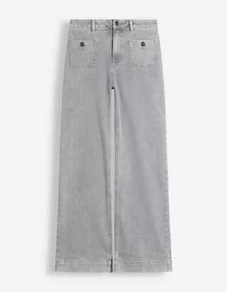 Jeans - High Waist - Grau