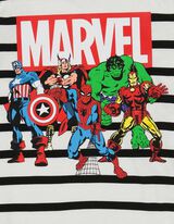 Tričko s dlh&yacute;mi ruk&aacute;vmi - Marvel - biely
