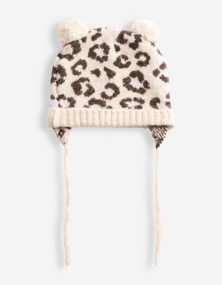 M&uuml;tze - Leopardenmuster - Beige