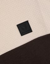 Sweatshirt - Color-Blocking - dunkelbraun