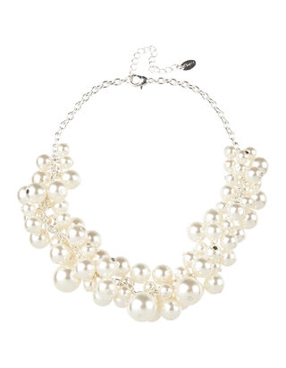 Damen Halskette mit Perlen