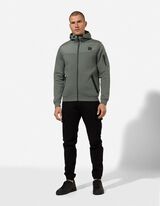 Sweatjacke - Regular Fit - dunkelgr&uuml;n