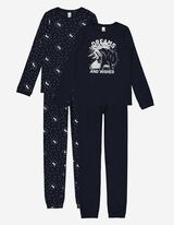 Pyjama set van shirt en broek - Set van 2 - brons