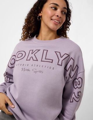 Sweatshirt - Katoenmix - Lichtpaars