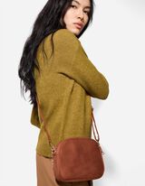 Retikül - Velúr utánzat - sötétbarna