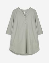Overhemdblouse - Effen - donkergroen