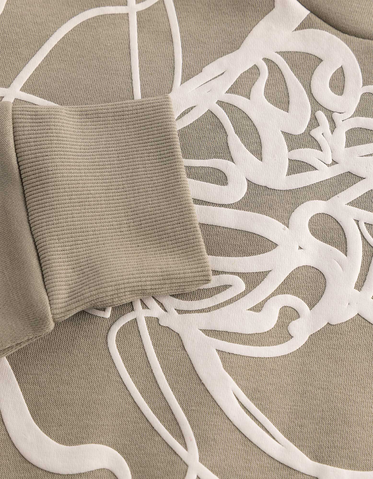 Hoodie - Print - Hellgr&uuml;n