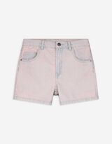 Short - Gekleurd denim - lichtblauw