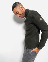 Dukserica sa kapuljačom - Ruska kragna - tamno-zelena