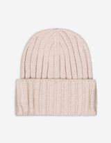 Gebreide muts - Omslag - beige