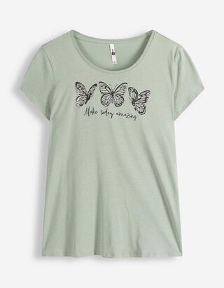 T-Shirt - Print - t&uuml;rkis