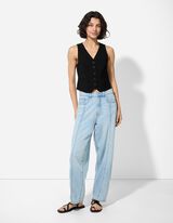 Weste - einfarbig - schwarz