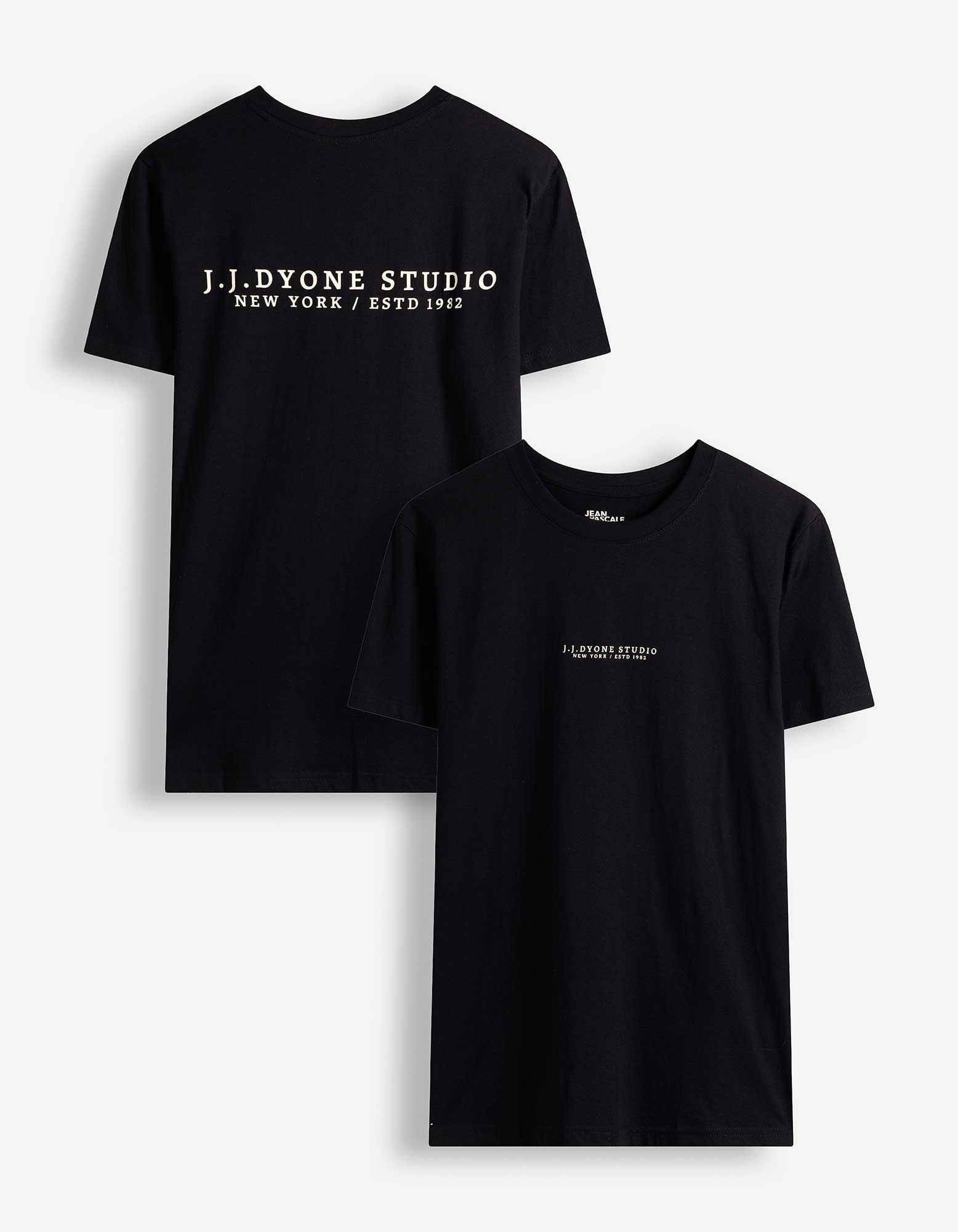 T-shirt - Impression au dos - noir