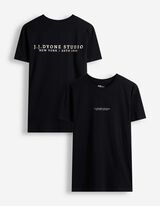 T-shirt - Impression au dos - noir