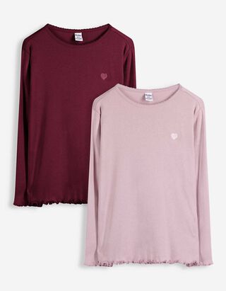 Langarmshirt - Stickerei