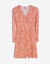 Rochie - Top wrap - Portocaliu