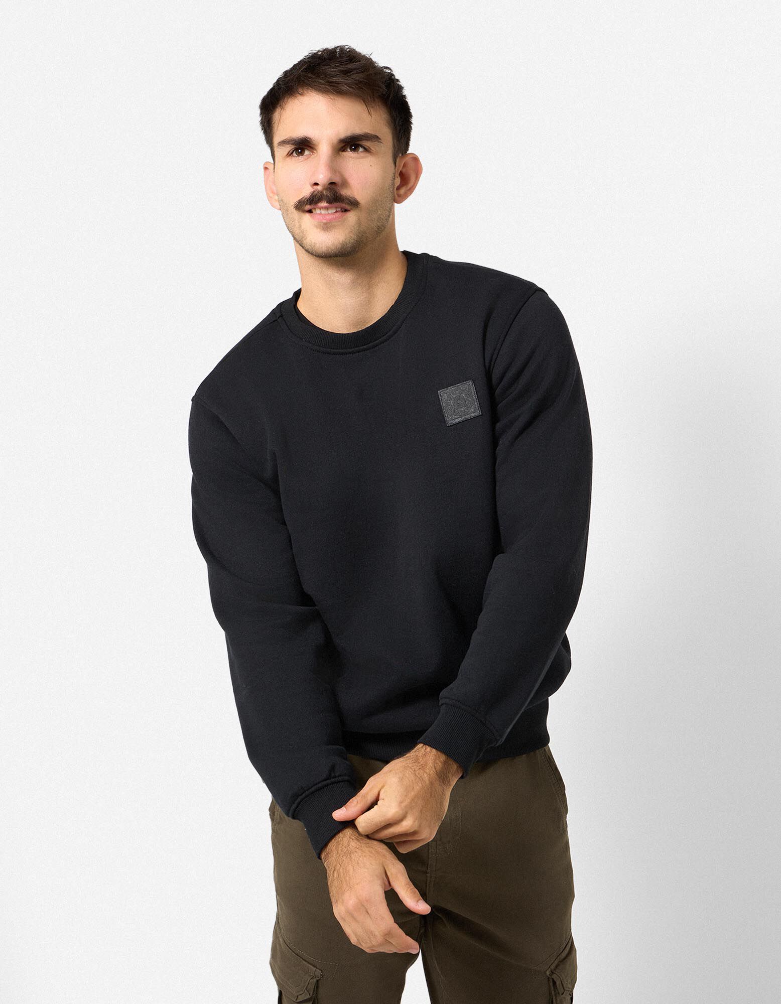 Sweat-shirt - Relax Fit - noir