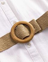 Kleid - einfarbig - wei&szlig;