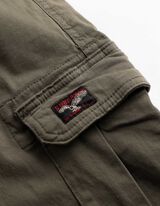 Cargo kalhoty - Zap&iacute;n&aacute;n&iacute; na knofl&iacute;k a zip - tmave zelena