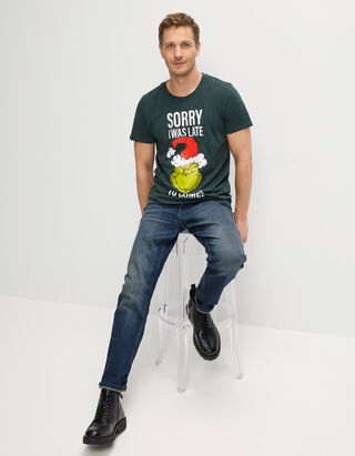 T-Shirt - Grinch - Dunkelgr&uuml;n