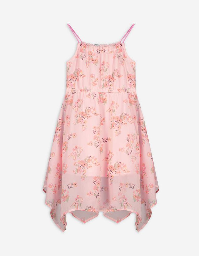 Robe - Mousseline de soie - Rose