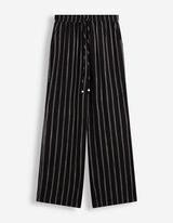 Hose - Leinen-Optik - Schwarz