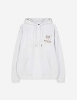 Trikotažinis megztinis - Nugaros raštas - baltas