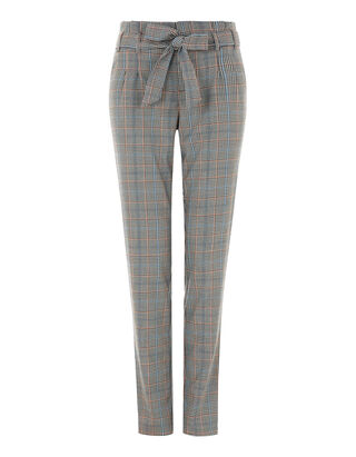 Damen Paperbag-Hose mit Glenchek