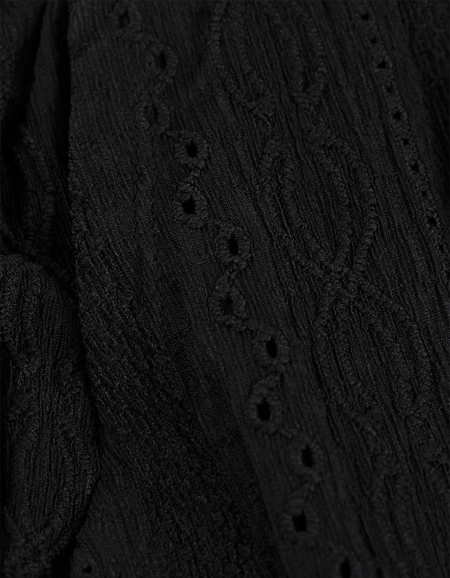 Short - M&eacute;lange de mat&eacute;riaux - noir