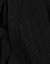 Short - M&eacute;lange de mat&eacute;riaux - noir