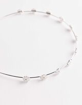 Haarschmuck - Metallic-Details - silberfarben