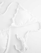 góra od bikini - haft - bialy