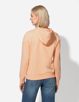 Sweatvest - Capuchon met tunnelkoord - oranje