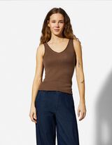 pleteni vrh - Mje&scaron;avina viskoze - smedja