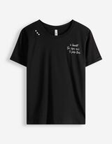 T-shirt - Broderies - Noir