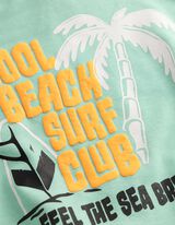 Sweatshirt - R&uuml;ckenprint - hellgr&uuml;n