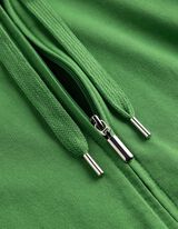 Sweatjacke - Kapuze mit Tunnelzug - dunkelgr&uuml;n