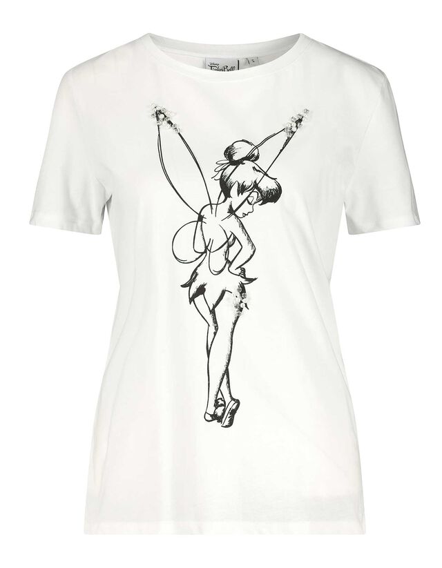 Damen T Shirt Mit Tinkerbell Print Takko Fashion