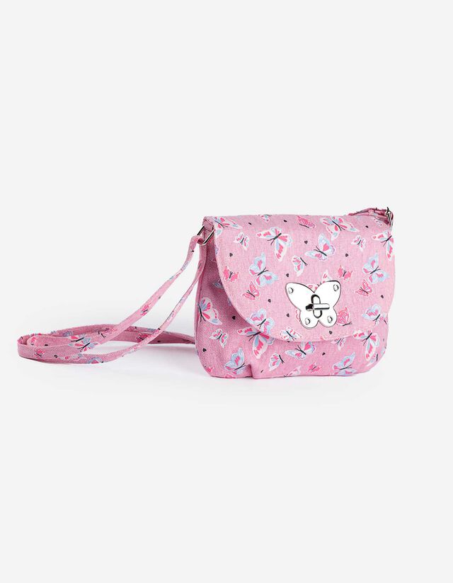 Sac bandoulière - Imprimé all-over - rose