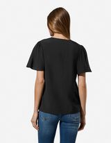 Haut en dentelle - Unicolore - noir